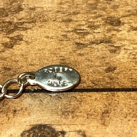 NWT Robert Rose bi color gold silver bead necklace - Picture 7 of 10